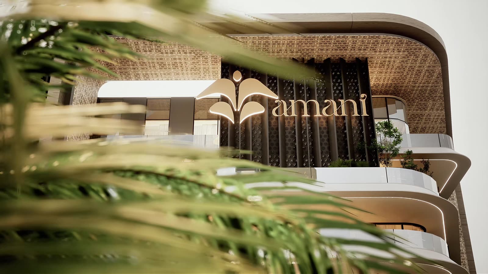 Amani exterior — arrival sequence